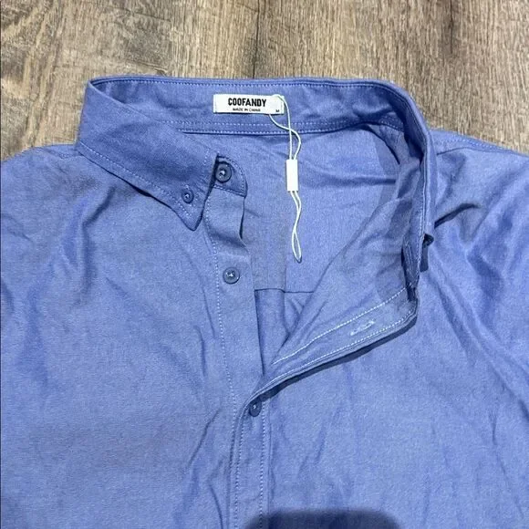 NWOT SZ Med COOFANDY Men's Long Sleeve Regular Fit Button Down Oxford Shirt - Picture 3 of 4